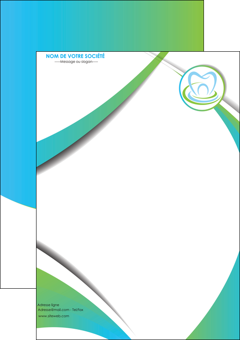 imprimerie affiche dentiste dents dentiste dentier MIDBE30800