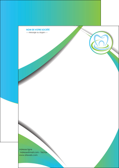 creer modele en ligne flyers dentiste dents dentiste dentier MIDBE30804