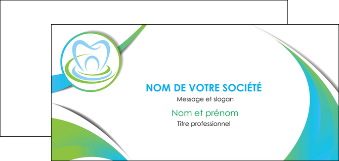imprimerie carte de correspondance dentiste dents dentiste dentier MIDBE30806