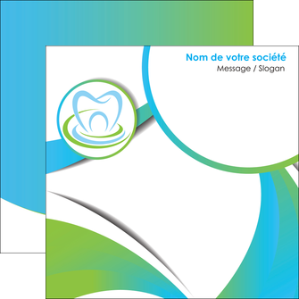 personnaliser maquette flyers dentiste dents dentiste dentier MIDBE30810
