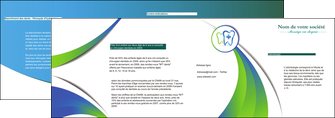 realiser depliant 2 volets  4 pages  dentiste dents dentiste dentier MLGI30860