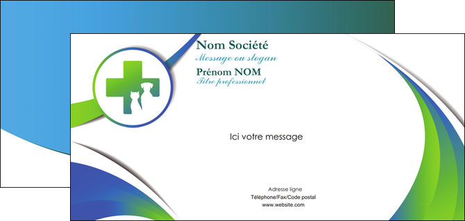 personnaliser modele de carte de correspondance dentiste dents dentiste dentier MIDBE30876