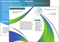 personnaliser modele de depliant 2 volets  4 pages  dentiste dents dentiste dentier MLGI30882