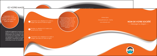 creation graphique en ligne depliant 4 volets  8 pages  infirmier infirmiere infirmiere infirmerie blouse MIDBE30926