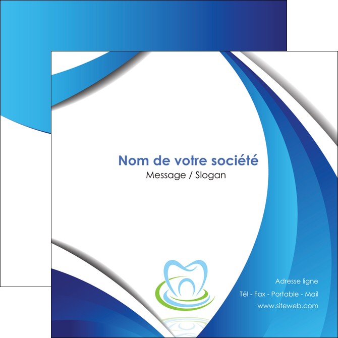 imprimerie flyers dentiste dents dentiste dentier MIDBE30964
