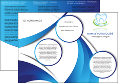 exemple depliant 3 volets  6 pages  dentiste dents dentiste dentier MLGI30966