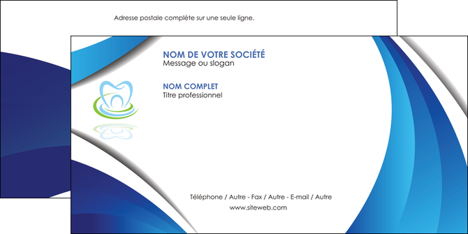 personnaliser modele de enveloppe dentiste dents dentiste dentier MIDBE30976