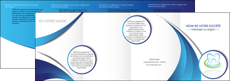 realiser depliant 4 volets  8 pages  dentiste dents dentiste dentier MLGI30980