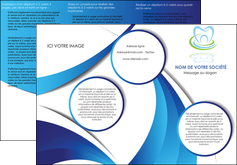 faire depliant 3 volets  6 pages  dentiste dents dentiste dentier MLGI30990