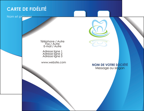 personnaliser maquette carte de visite dentiste dents dentiste dentier MIDBE30996
