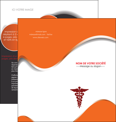 faire depliant 2 volets  4 pages  chirurgien pharmacie hopital medecin MLIG31072