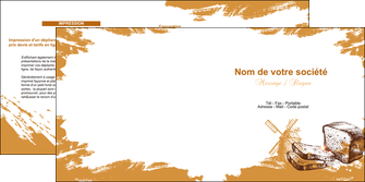 maquette en ligne a personnaliser depliant 2 volets  4 pages  boulangerie pains boulangerie boulanger MIDLU31316