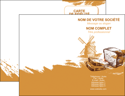faire modele a imprimer carte de visite boulangerie pains boulangerie boulanger MIDLU31318