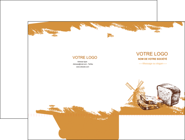 creation graphique en ligne pochette a rabat boulangerie pains boulangerie boulanger MIDLU31326