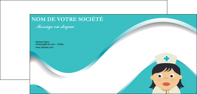 creation graphique en ligne flyers infirmier infirmiere infirmiere infirmerie blouse MIDBE31340