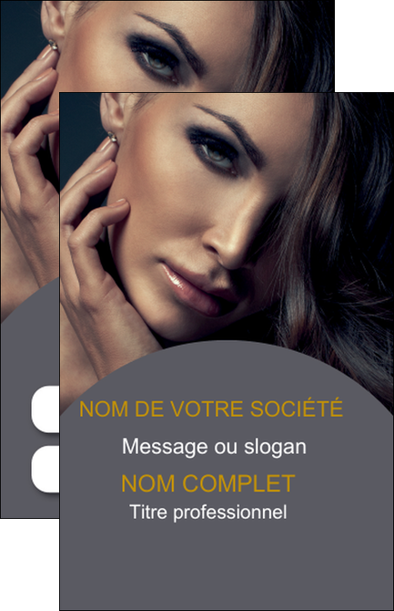 personnaliser modele de carte de visite cosmetique beaute bien etre coiffure MIFCH31396