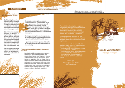 exemple depliant 3 volets  6 pages  boulangerie pains boulangerie boulanger MID31420