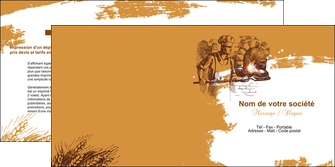 realiser depliant 2 volets  4 pages  boulangerie pains boulangerie boulanger MIDLU31422