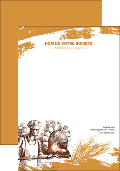 maquette en ligne a personnaliser affiche boulangerie pains boulangerie boulanger MID31442