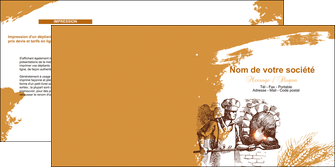 personnaliser modele de depliant 2 volets  4 pages  boulangerie pains boulangerie boulanger MID31454