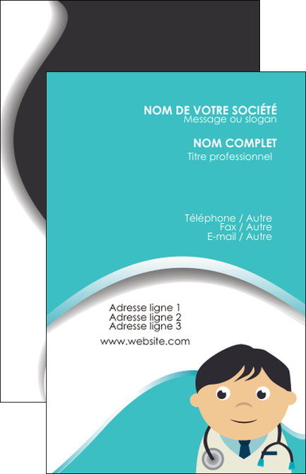 creer modele en ligne carte de visite chirurgien docteur soin soin medical MIDBE31470