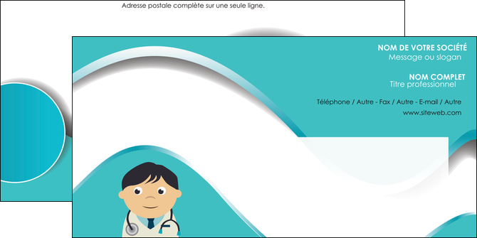 maquette en ligne a personnaliser enveloppe chirurgien docteur soin soin medical MIDBE31472