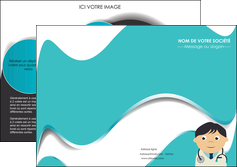 faire depliant 2 volets  4 pages  chirurgien docteur soin soin medical MID31482