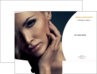 creation graphique en ligne pochette a rabat centre esthetique  beaute bien etre coiffure MLIGCH31526