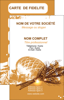 impression carte de visite boulangerie pains boulangerie boulanger MLIG31536