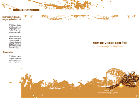 faire modele a imprimer depliant 2 volets  4 pages  boulangerie pains boulangerie boulanger MLIG31540