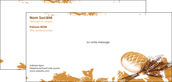 imprimerie carte de correspondance boulangerie pains boulangerie boulanger MLIG31548