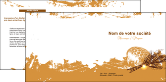 personnaliser modele de depliant 2 volets  4 pages  boulangerie pains boulangerie boulanger MLIG31556
