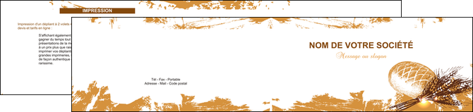 realiser depliant 2 volets  4 pages  boulangerie pains boulangerie boulanger MLIG31560