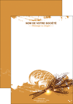 maquette en ligne a personnaliser flyers boulangerie pains boulangerie boulanger MLIG31562