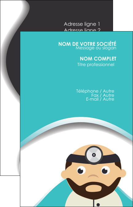 exemple carte de visite materiel de sante docteur medecin soins medicales MIDBE31572