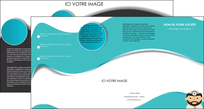 faire depliant 4 volets  8 pages  materiel de sante docteur medecin soins medicales MIDBE31578