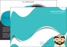 imprimerie depliant 2 volets  4 pages  materiel de sante docteur medecin soins medicales MIDBE31584