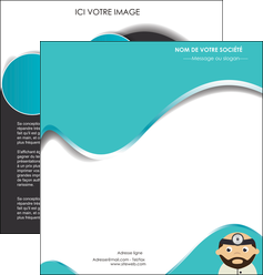personnaliser modele de depliant 2 volets  4 pages  materiel de sante docteur medecin soins medicales MIDBE31586