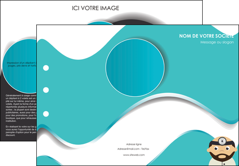 faire depliant 3 volets  6 pages  materiel de sante docteur medecin soins medicales MIDBE31590