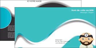 creation graphique en ligne depliant 2 volets  4 pages  materiel de sante docteur medecin soins medicales MIDBE31596