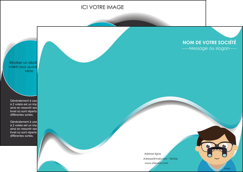 modele depliant 2 volets  4 pages  materiel de sante docteur medecin soins medicales MIDBE31624
