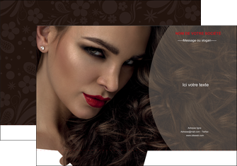 creation graphique en ligne pochette a rabat centre esthetique  beaute bien etre coiffure MFLUOO31666