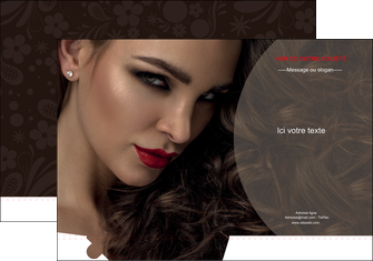 creation graphique en ligne pochette a rabat centre esthetique  beaute bien etre coiffure MFLUOO31668