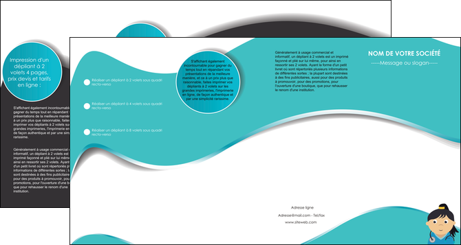 modele en ligne depliant 4 volets  8 pages  infirmier infirmiere infirmier infirmerie aide soignant MIDLU31690