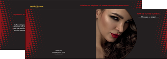 modele depliant 2 volets  4 pages  centre esthetique  coiffeur a domicile salon de coiffure salon de beaute MFLUOO31768
