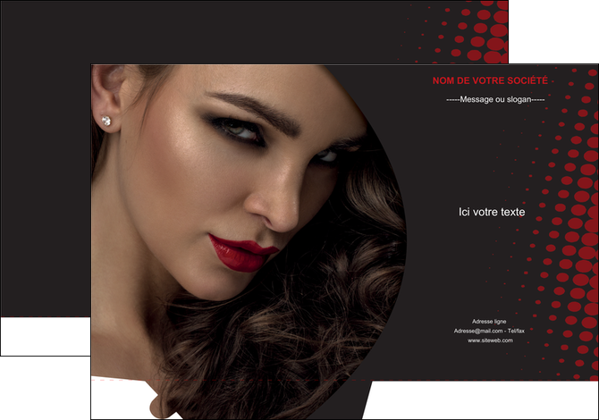 modele en ligne pochette a rabat centre esthetique  coiffeur a domicile salon de coiffure salon de beaute MFLUOO31770