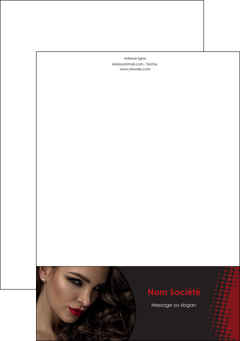 imprimerie tete de lettre centre esthetique  coiffeur a domicile salon de coiffure salon de beaute MFLUOO31778