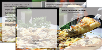 cree depliant 2 volets  4 pages  pizzeria et restaurant italien pizza pizzeria restaurant italien MFLUOO31864