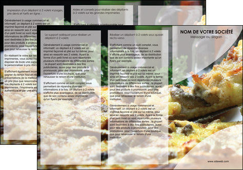impression depliant 3 volets  6 pages  pizzeria et restaurant italien pizza pizzeria restaurant italien MFLUOO31870