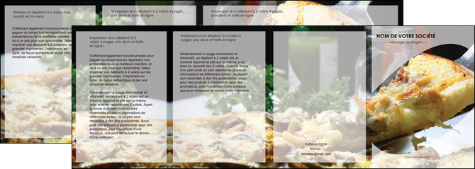 personnaliser modele de depliant 4 volets  8 pages  pizzeria et restaurant italien pizza pizzeria restaurant italien MIDBE31882